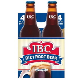 Ibc Diet Root Beer Glass Bottle, 12 Fluid Ounce, 6 Per Case
