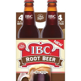 Ibc Root Beer With Sugar Glass Bottle, 12 Fluid Ounce, 4 Per Box, 6 Per Case