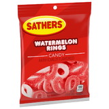Sathers Watermelon Rings, 3.75 Ounces, 12 per case