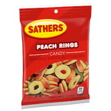 Sathers Peach Rings, 3.75 Ounces, 12 per case
