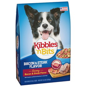 Kibbles N' Bits Dog Food Bacon And Steak, 3.5 Pounds, 4 per case