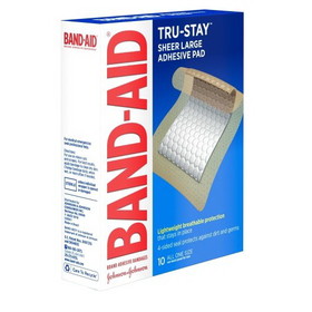 Band-Aid Tru Stay Large Adhesive Pad 8-3-10 Count
