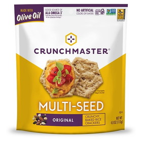 Crunchmaster Multi-Seed Crackers Original, 4 Ounces, 12 per case
