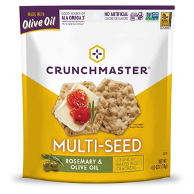Crunchmaster Crackers Rosemary &amp; Olive Oil, 4 Ounces, 12 per case