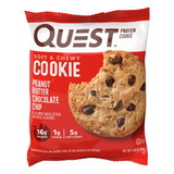 Quest Peanut Butter Chocolate Chip Cookie, 2.04 Ounces, 6 per case