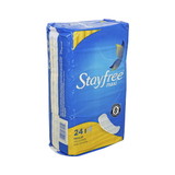 Stayfree Maxi Pads Regular, 24 Count, 6 per case