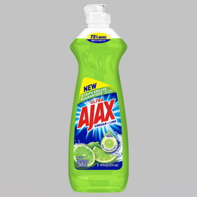 Ajax Dish Soap Bleach Alternative Lime 20-14 Fluid Ounce