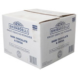 Ghirardelli Sweet Ground Powder Dark 25 Pound Bag - 1 Per Case