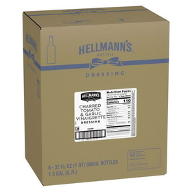Hellmann'S Condiment Classics Charred Tomato And Garlic Vinaigrette Dressing 32 Ounce Bottle - 6 Per Case