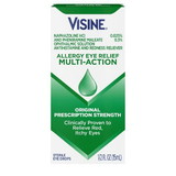 Visine Eye Allergy Relief Multi Action, 0.5 Fluid Ounce, 3 Per Box, 12 Per Case