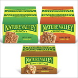 Nature Valley Variety Pack 36 Crunchy Oat 'N Honey, 18 Sweet & Salty Nut Peanut, 18 Crunchy Peanut Granola Bar, 24.92 Ounces, 4 per case