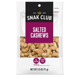 Snak Club Century Snacks Salted Cashews, 2.5 Ounces, 6 per case