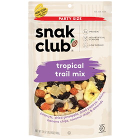 Snak Club Party Size Tropical Trail Mix 6-24 Ounce