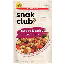 Snak Club Party Size Sweet & Salty Trail Mix 6-24 Ounce