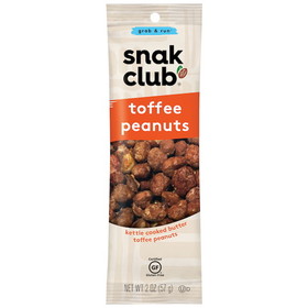 Snak Club Grab &amp; Go Toffee Peanuts, 0.13 Pounds, 12 per case