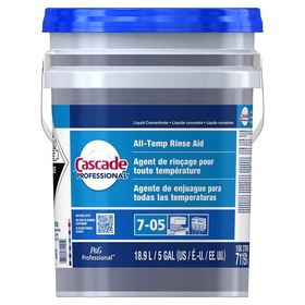 Cascade Professional 5 Gallon All Temp Rinse Aid Concentrate Closed Loop 7-05 - 1 Per Case