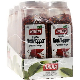 Badia Pepper Red Crushed 12 Ounce Bottle - 6 Per Case