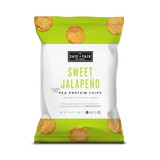 Safe + Fair 0205-EF-N Pea Protein Chips - Sweet Jalapeno 3.5 Ounce Bag - 12 Bags Per Case