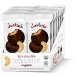 Justin's Cashew Butter Cups Dark Chocolate, 1.4 Ounces, 6 per case