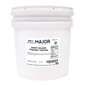 Major Bakery Solutions Sweet Golden Streusel Topping, 25 Pounds, 1 per case