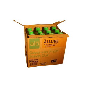 Alo Drink Allure Aloe Mangosteen &amp; Mango, 16.9 Fluid Ounces, 12 Per Case