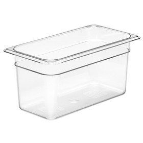 Cambro Food Pan Clear 1/3 Size 6 Inch Deep, 1 Each, 1 per case