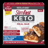 Slimfast Keto Nutty Bar, 1.48 Ounces, 4 per case