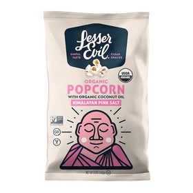 Lesserevil Organic Popcorn Himalayan Pink, 4.6 Ounces, 12 per case
