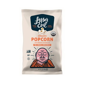 Lesserevil Organic Popcorn No Cheese Cheese, 4.6 Ounces, 12 per case