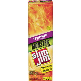 Slim Jim Beef Jerky Monster Teriyaki, 1.94 Ounces, 6 per case