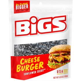 Bigs Sunflower Seeds Cheeseburger, 5.35 Ounces, 12 per case