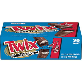 Twix Cookies &amp; Creme Share Size, 2.72 Ounces, 6 per case