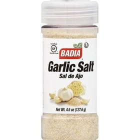 Badia Garlic Salt, 4.5 Ounces, 8 per case
