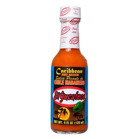 El Yucateco Caribbean Habanero Hot Sauce, 4 Fluid Ounces, 12 per case