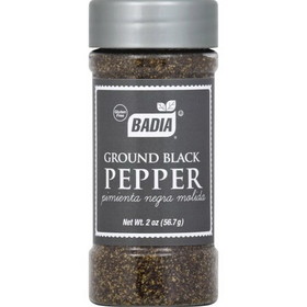 Badia Black Ground Pepper, 2 Ounces, 8 per case