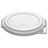 D & W Fine Pack Oval Casserole Low Dome Lid 16 Ounce, 50 Each, 1 per case