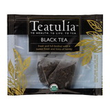 Teatulia Organic Teas Black Wrapped Premium Tea, 50 Count, 1 per case