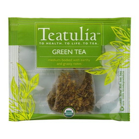 Teatulia Organic Teas Green Wrapped Premium Tea, 50 Count, 1 per case