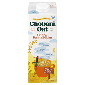 Chobani Oat Plain Barista Edition, 32 Fluid Ounce, 6 per case