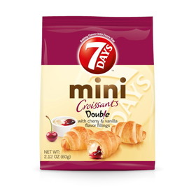 7 Days 500140500 Cherry & Vanilla Mini Croissant 6-5-2.12 Ounce