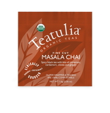 Teatulia Organic Teas Masala Chai Standard Tea Bags, 50 Count, 1 per case
