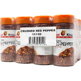 Food King Crushed Red Pepper, 3 Ounces, 12 per case