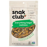 Snak Club Resealable Everything Bagel Cashews, 2.5 Ounces, 6 per case
