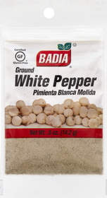 Badia 80026 Pepper Ground White 48-12-.5 Ounce