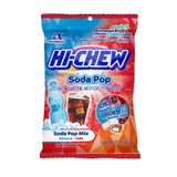 Hi-Chew 45690 Hi-Chew Soda Pop 2.82Oz Peg Bag 6Ct Display Ready Master Case (Assorted Mix Ofcola & Ramune Flavored Pieces)