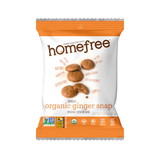 Homefree Organic Ginger Snap Mini Cookies Tray- Grab N??????? Go, Gluten Free, 0.95 Ounces, 10 per case
