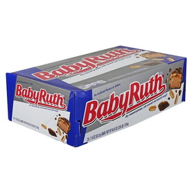 Baby Ruth Chocolate Bar, 2 Ounce, 24 Per Box, 12 Per Case