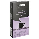 Lavazza Nespresso Compatible Capsules Lungo Avvolgente Coffee Ground, 1.9 Ounces, 6 per case