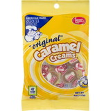 Goetze Candy Caramel Creams Peg Bag, 4 Ounces, 12 per case