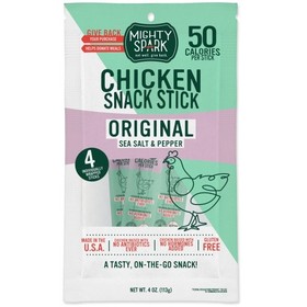 Mighty Spark Food Co Chicken Snack Stick, 4 Ounces, 8 per case